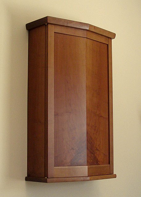 Cherry Cabinet With Angled Door Album